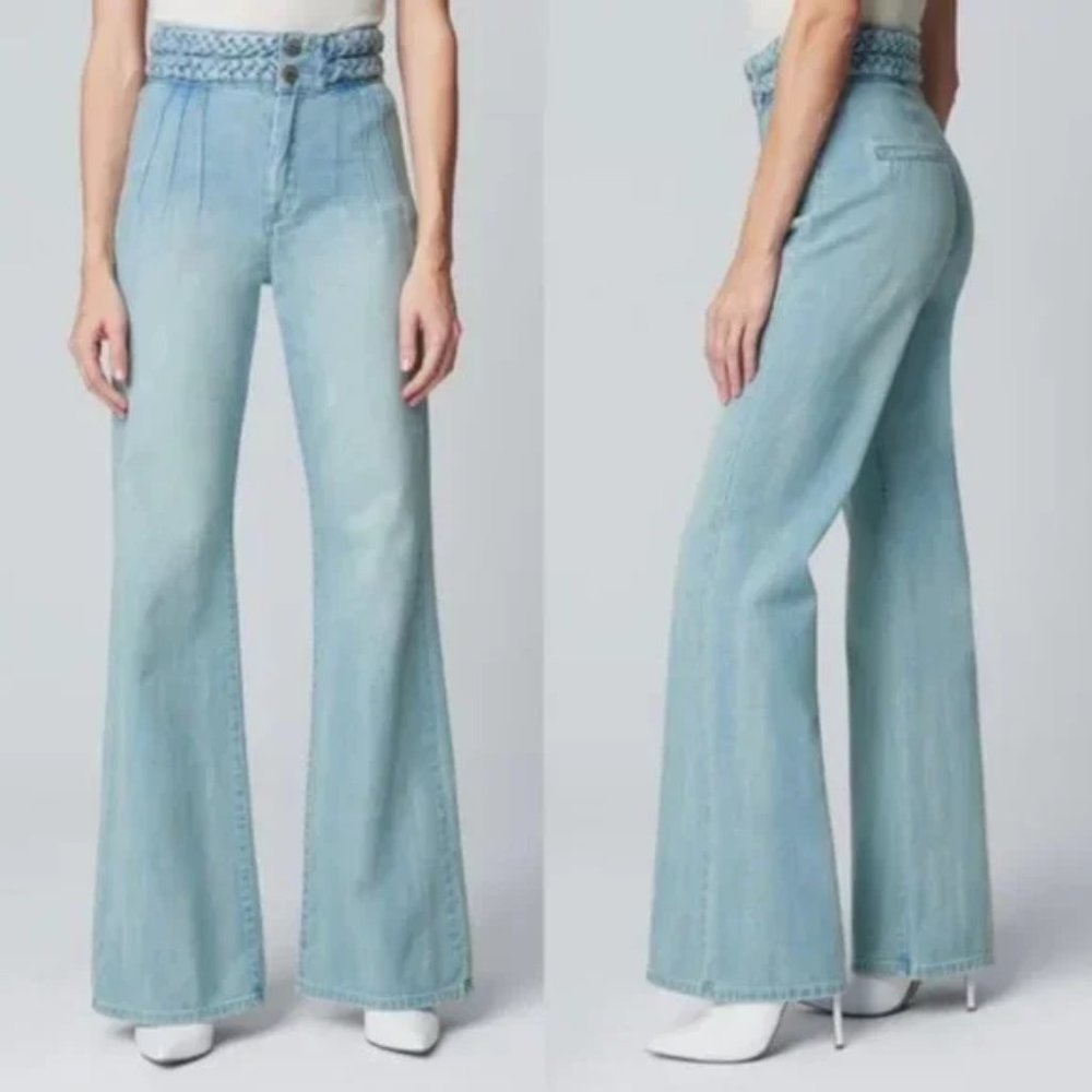 [BLANKNYC] DOPPLEGANGER THE DELANCEY JEAN High Rise Wide Leg SZ 31